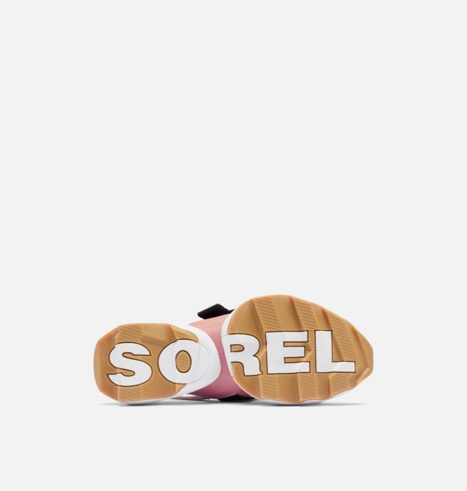 Sorel Switzerland Eraser Rosa-weiße Kinetic Impact Sling Sandale Für Damen