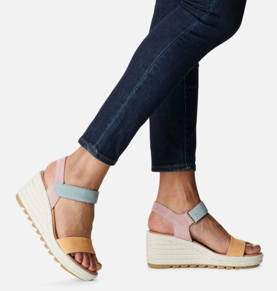 Sorel Switzerland Cameron Keilsandale Für Damen In Verwaschenem Funkenmeersalz