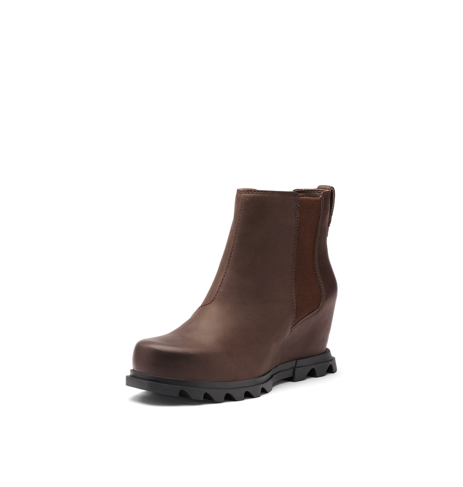 Sorel Switzerland Haselnussleder-geschwärzter Brauner Joan Of Arctic Wedge Iii Chelsea Boot Für Damen