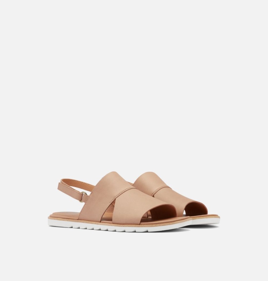 Sorel Switzerland Honour Beige-Sea Salt Ella II Slingback-Sandale Für Damen