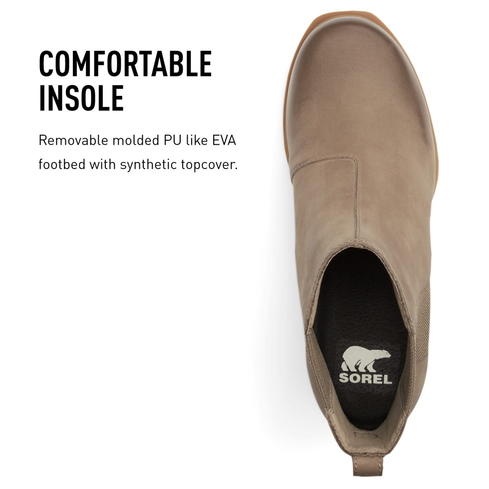 Sorel Switzerland Khaki Ii-black Joan Of Arctic Wedge Iii Chelsea Boots Für Damen