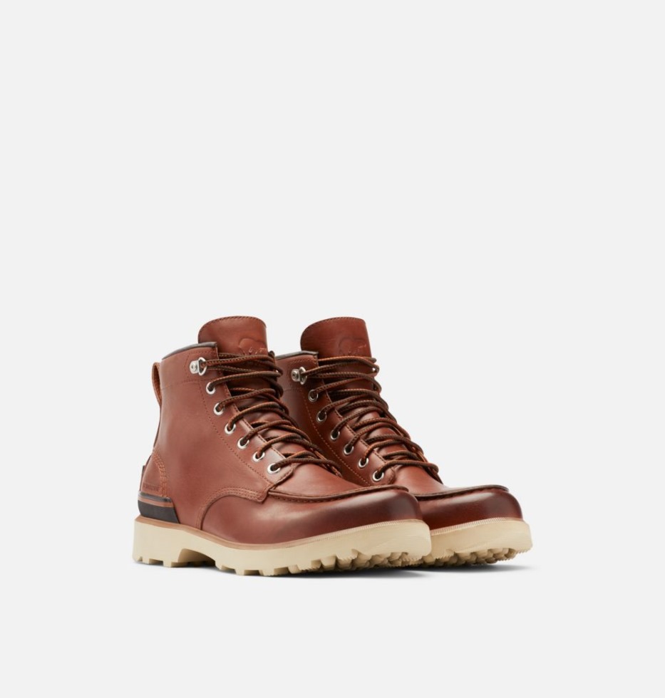 Sorel Switzerland Herren Caribou Moc Boot Dark Caramel-oatmeal