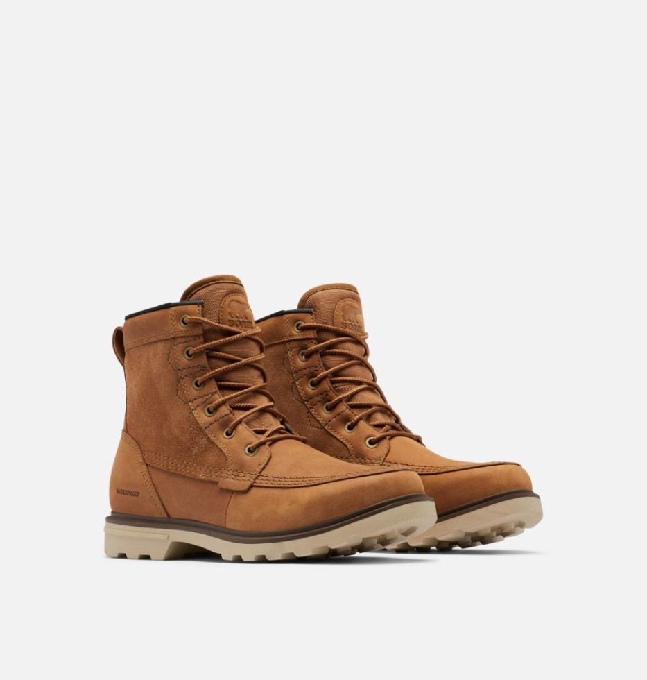 Sorel Switzerland Herren Carson Storm Wasserdichter Winterstiefel Camel Brown-oatmeal