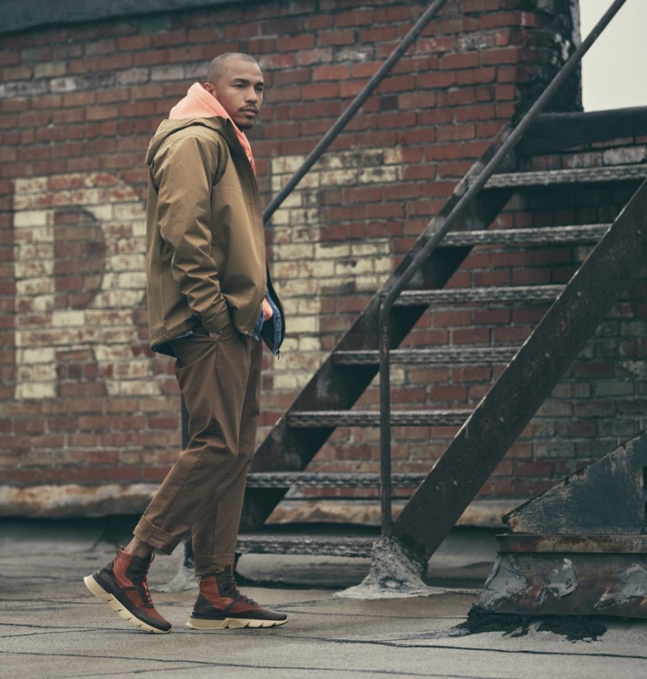 Sorel Switzerland Herren Kinetic Rush Mid Sneaker Dark Amber-buffalo