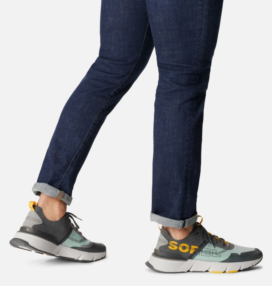 Sorel Switzerland Herren Kinetic Rush Ripstop Sneaker Grill-crushed Blue