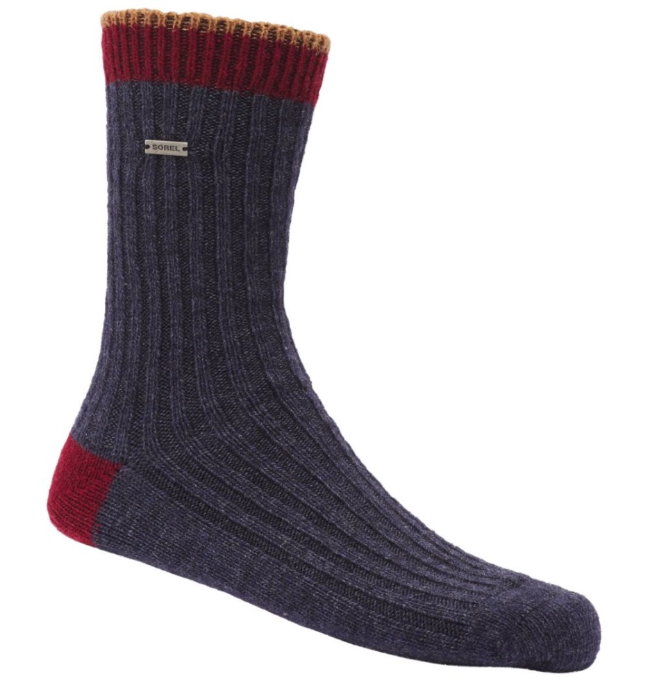 Sorel Switzerland Navy Damen Merino Basic Crew Socke