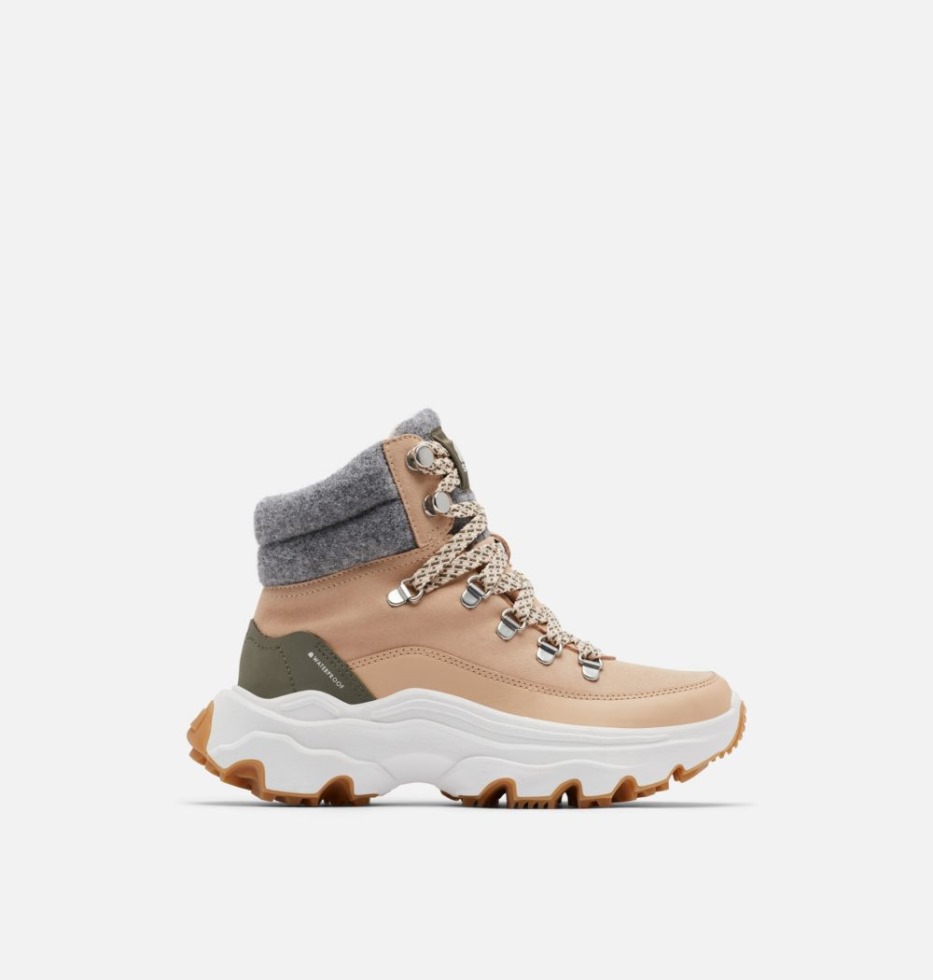 Sorel Switzerland Nova Sand-stone Green Kinetic Breakthru Conquest Sneaker Boot Für Damen