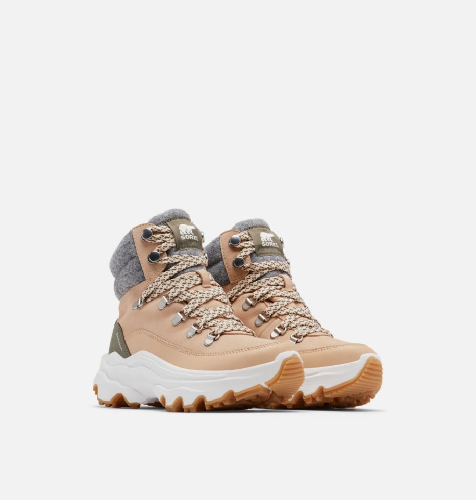 Sorel Switzerland Nova Sand-stone Green Kinetic Breakthru Conquest Sneaker Boot Für Damen