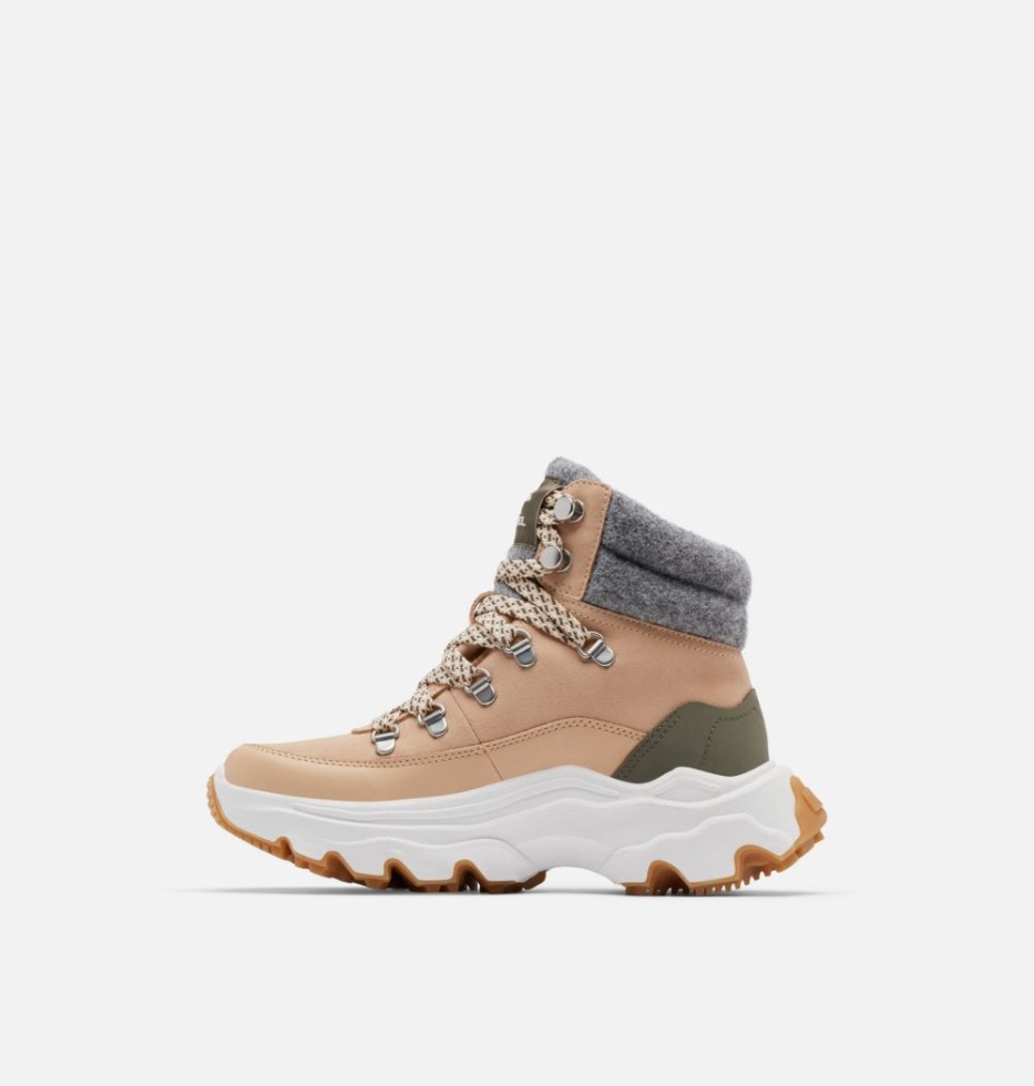 Sorel Switzerland Nova Sand-stone Green Kinetic Breakthru Conquest Sneaker Boot Für Damen