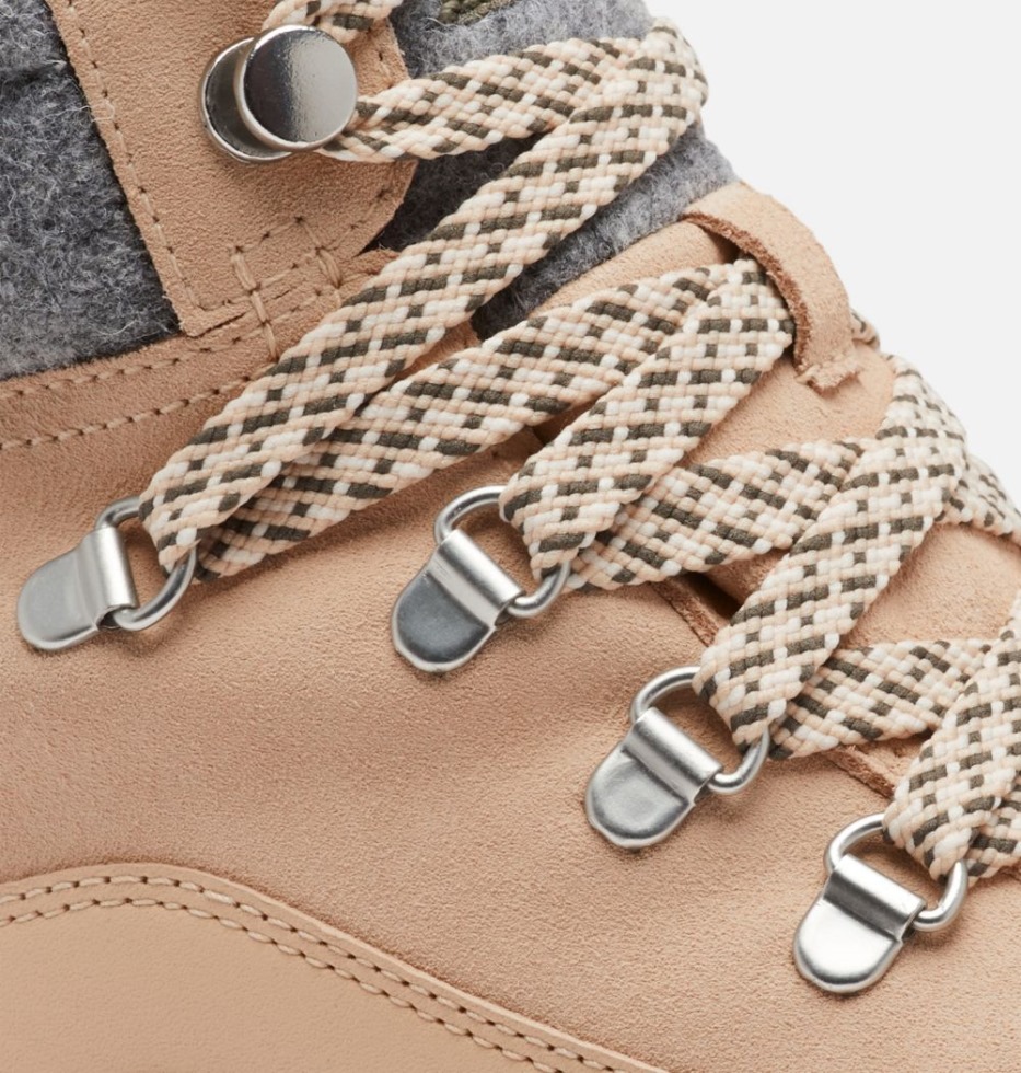 Sorel Switzerland Nova Sand-stone Green Kinetic Breakthru Conquest Sneaker Boot Für Damen