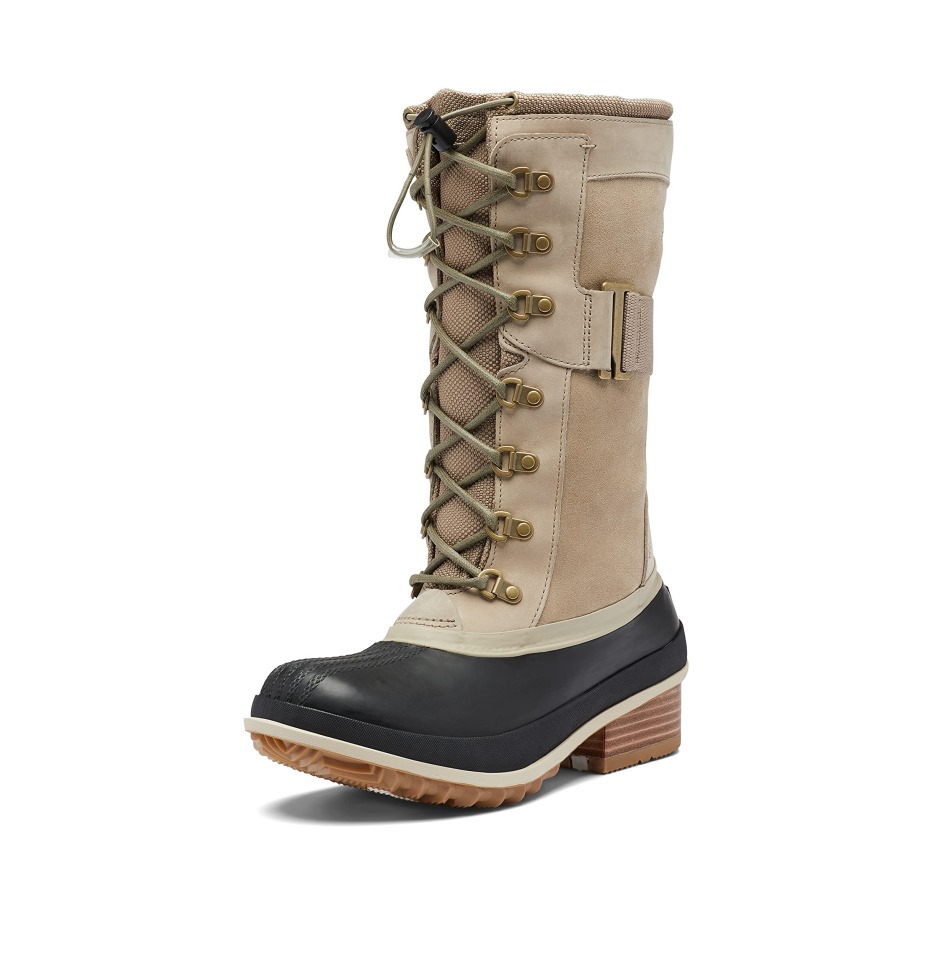 Sorel Switzerland Omega Taupe-light Clay Damen Slimpack Iii Hoher Stiefel