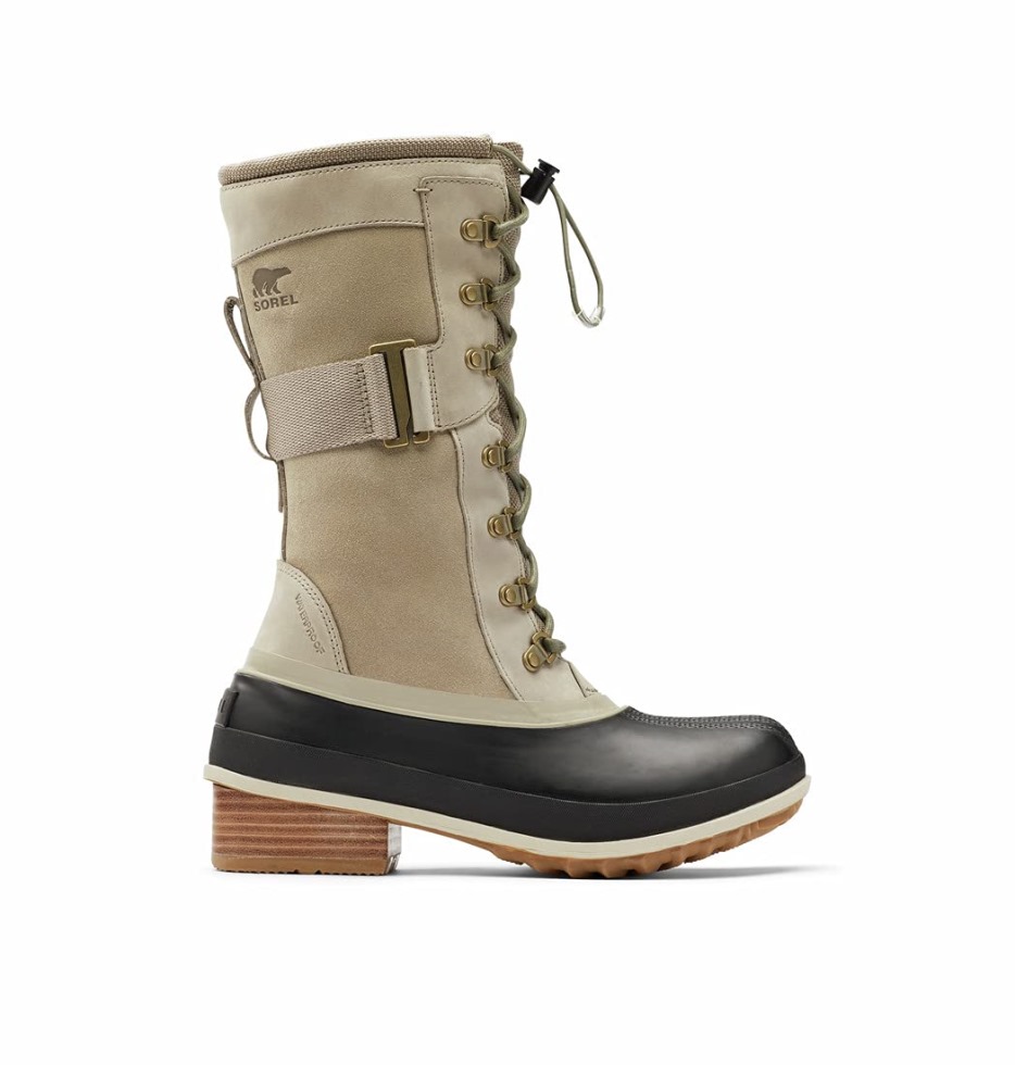 Sorel Switzerland Omega Taupe-light Clay Damen Slimpack Iii Hoher Stiefel