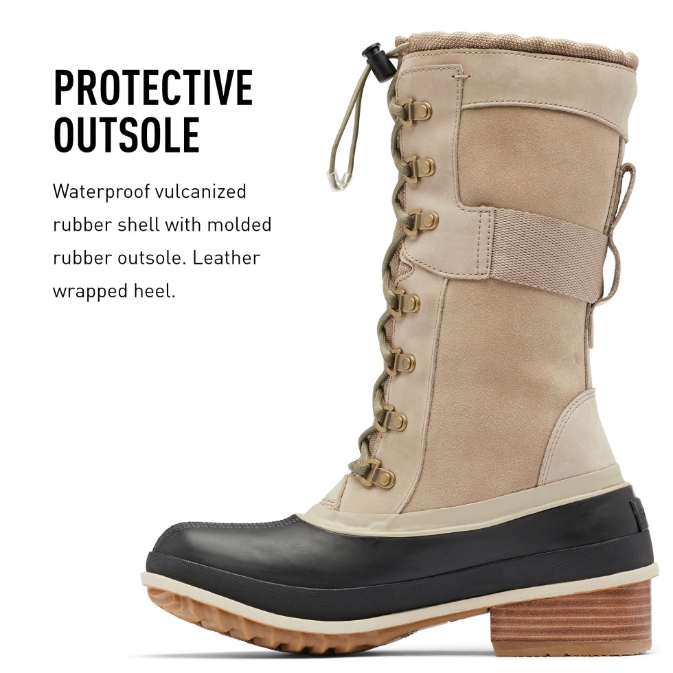 Sorel Switzerland Omega Taupe-light Clay Damen Slimpack Iii Hoher Stiefel