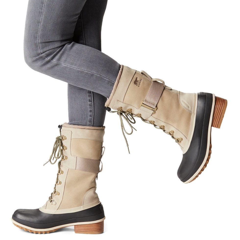 Sorel Switzerland Omega Taupe-light Clay Damen Slimpack Iii Hoher Stiefel