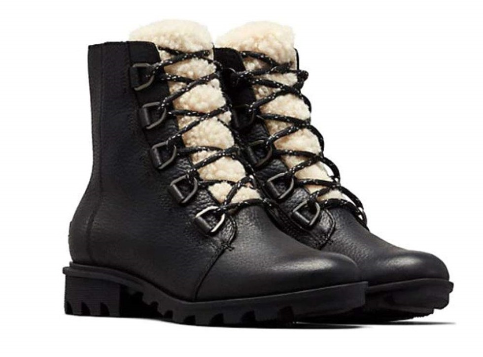 Sorel Switzerland Phoenix Short Lace Cosy 1877191010 Imperial Black Imper Black