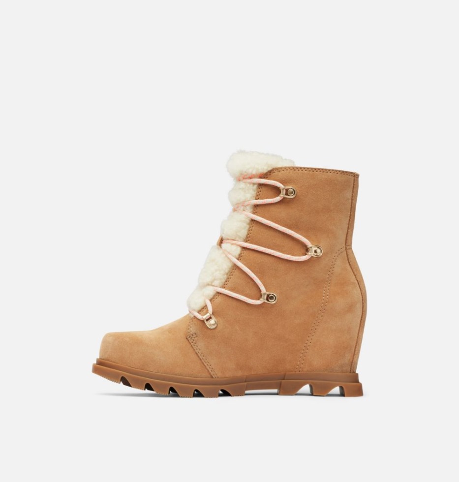 Sorel Switzerland Tawny Buff-gum 2 Joan Of Arctic Wedge Iii Kuscheliger Schnürstiefel Für Damen