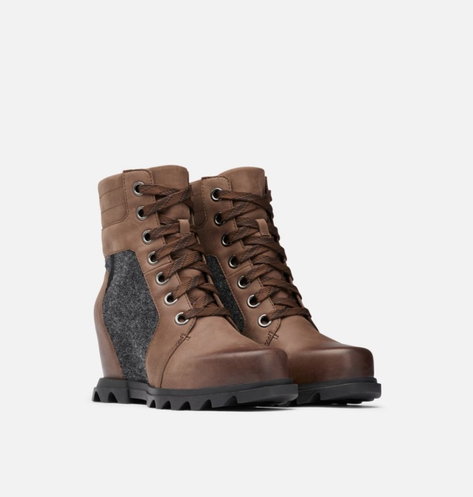 Sorel Schweiz Tabak-schwarze Joan Of Arctic Wedge Iii Lexie Bootie Für Damen