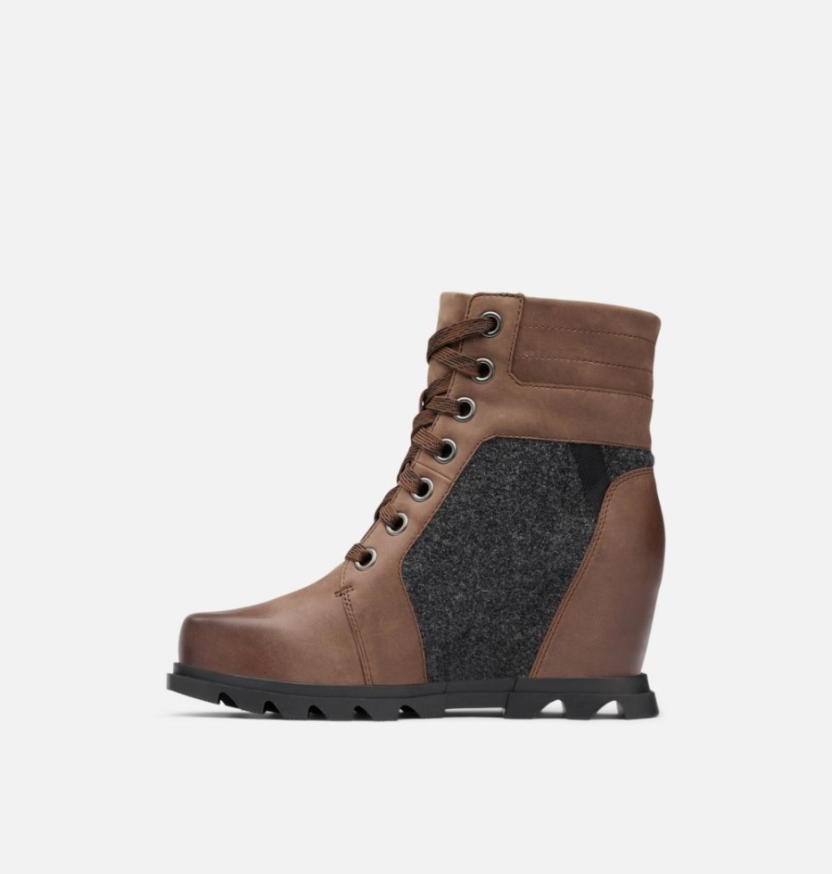 Sorel Schweiz Tabak-schwarze Joan Of Arctic Wedge Iii Lexie Bootie Für Damen