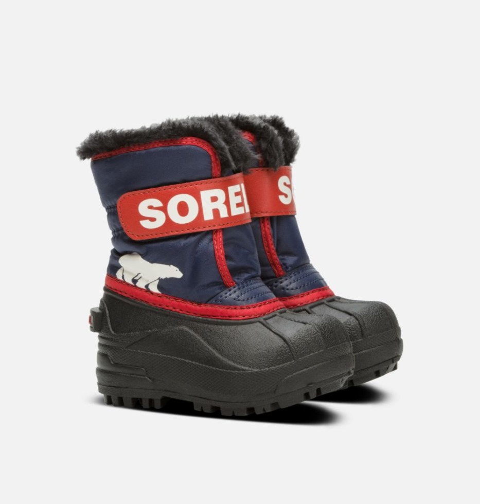 Sorel Switzerland Kleinkind Snow Commander Boot Nachtsegel Rot