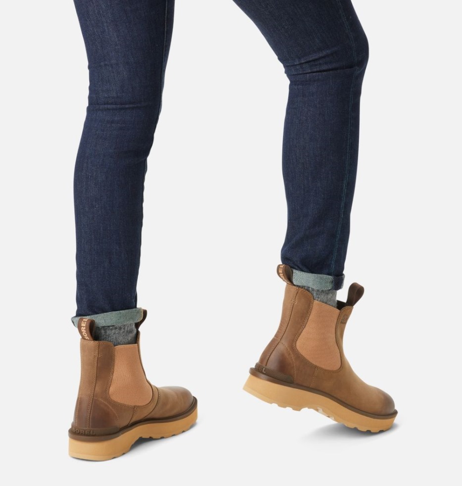 Sorel Switzerland Umbra-tawny Buff Damen-High-Line-Chelsea-Bootie