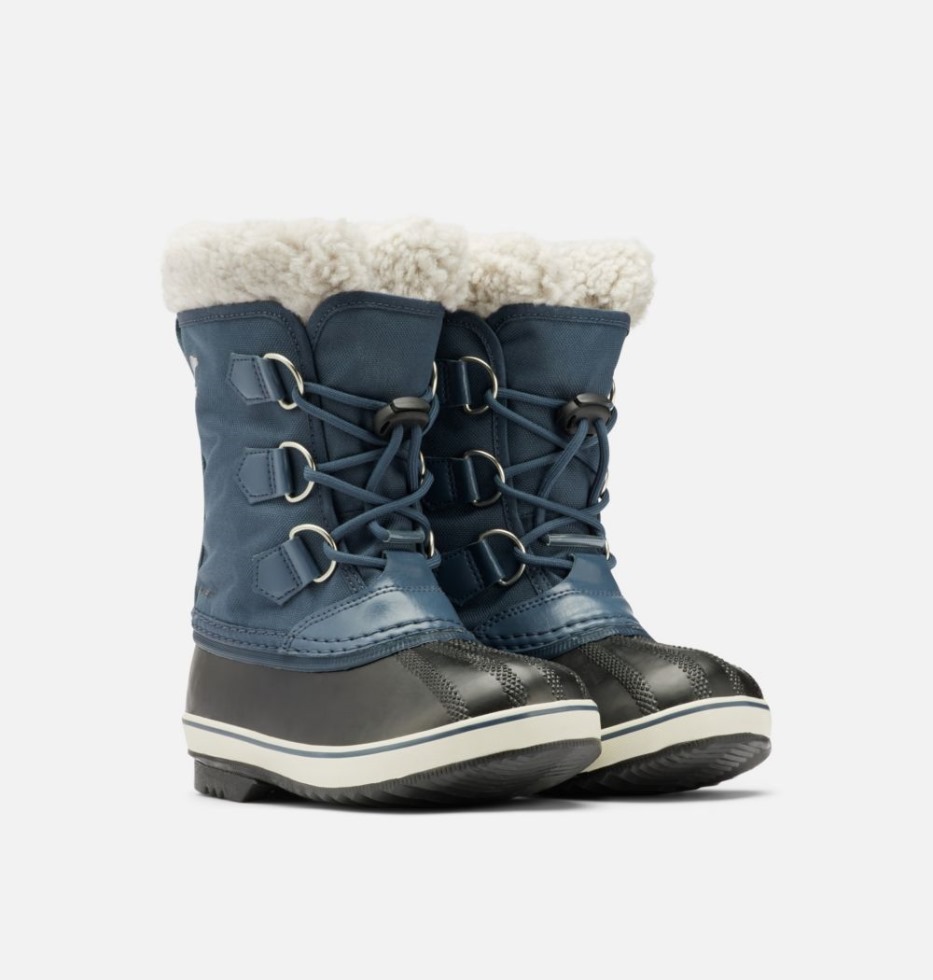 Sorel Switzerland Uniform Blau-schwarzer Yoot Pac Nylonstiefel Für Kinder