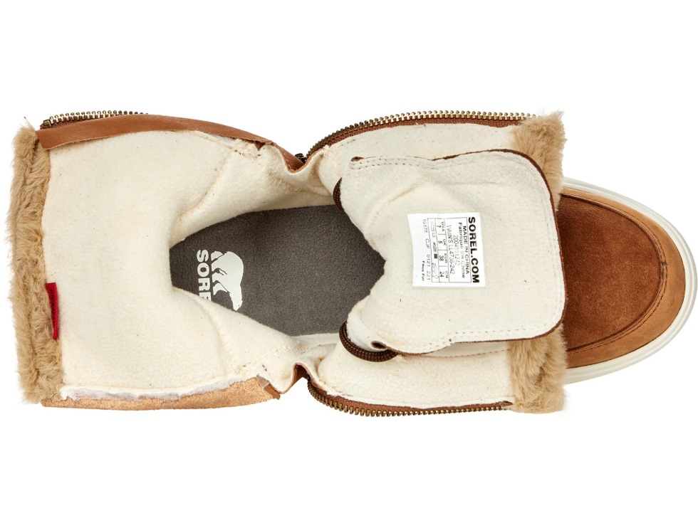 Sorel Schweiz Samt Tan Fawn Explorer Ii Joan Wasserdicht Mit Zwei Reißverschlüssen