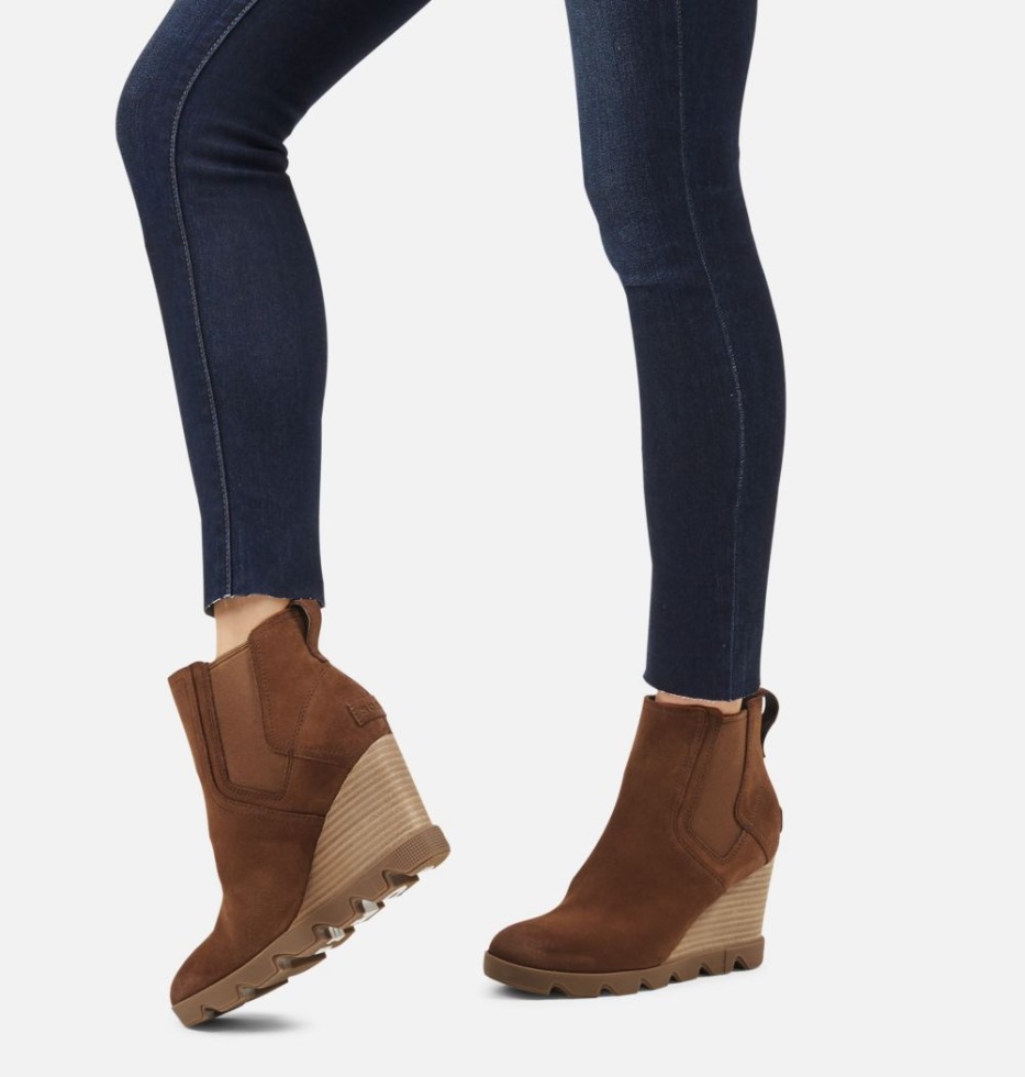 Sorel Switzerland Joan Uptown Chelsea Bootie Für Damen In Samtbraun