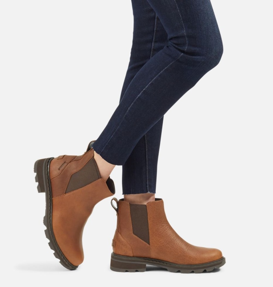 Sorel Switzerland Samt Tan Lennox Chelsea Bootie Für Damen