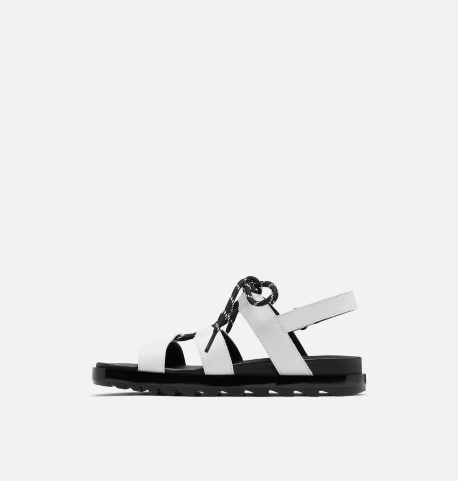 Sorel Switzerland Weiß-schwarze Roaming Spitzensandale Für Damen