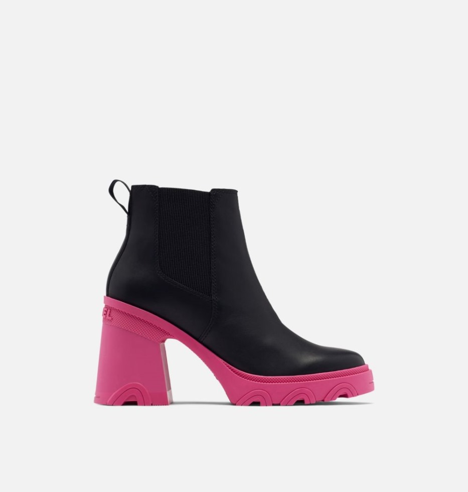 Sorel Switzerland Damen Brex Heel Chelsea Bootie Black-cactus Pink