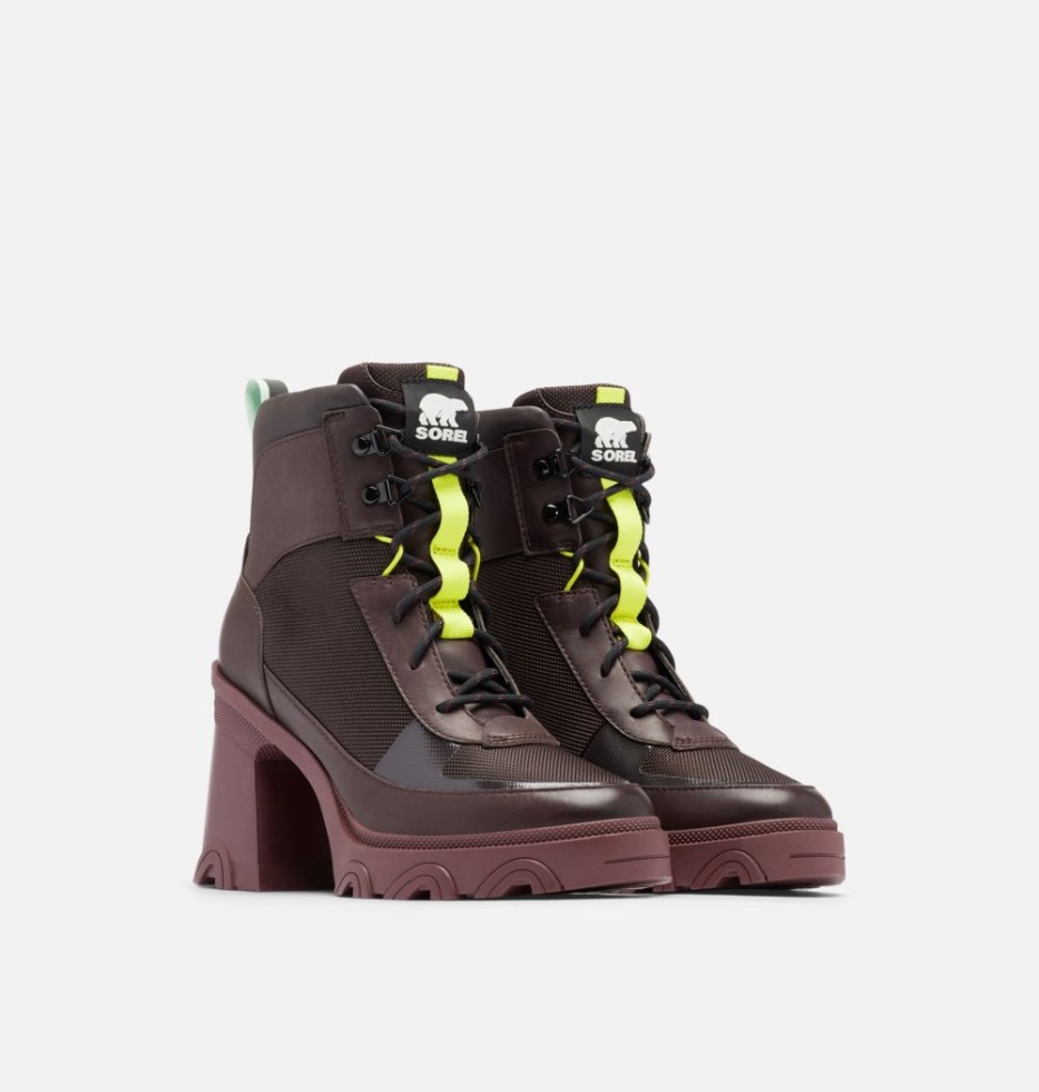 Sorel Switzerland Damen Brex Heel Lace Bootie New Cinder-sea Sprite