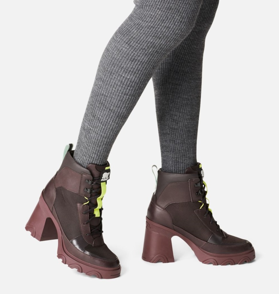 Sorel Switzerland Damen Brex Heel Lace Bootie New Cinder-sea Sprite