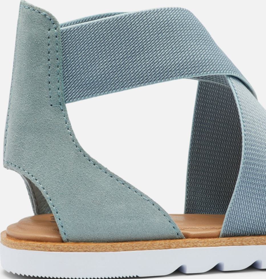 Sorel Switzerland Ella Ii Flache Damensandale Crushed Blue-cinder Grey