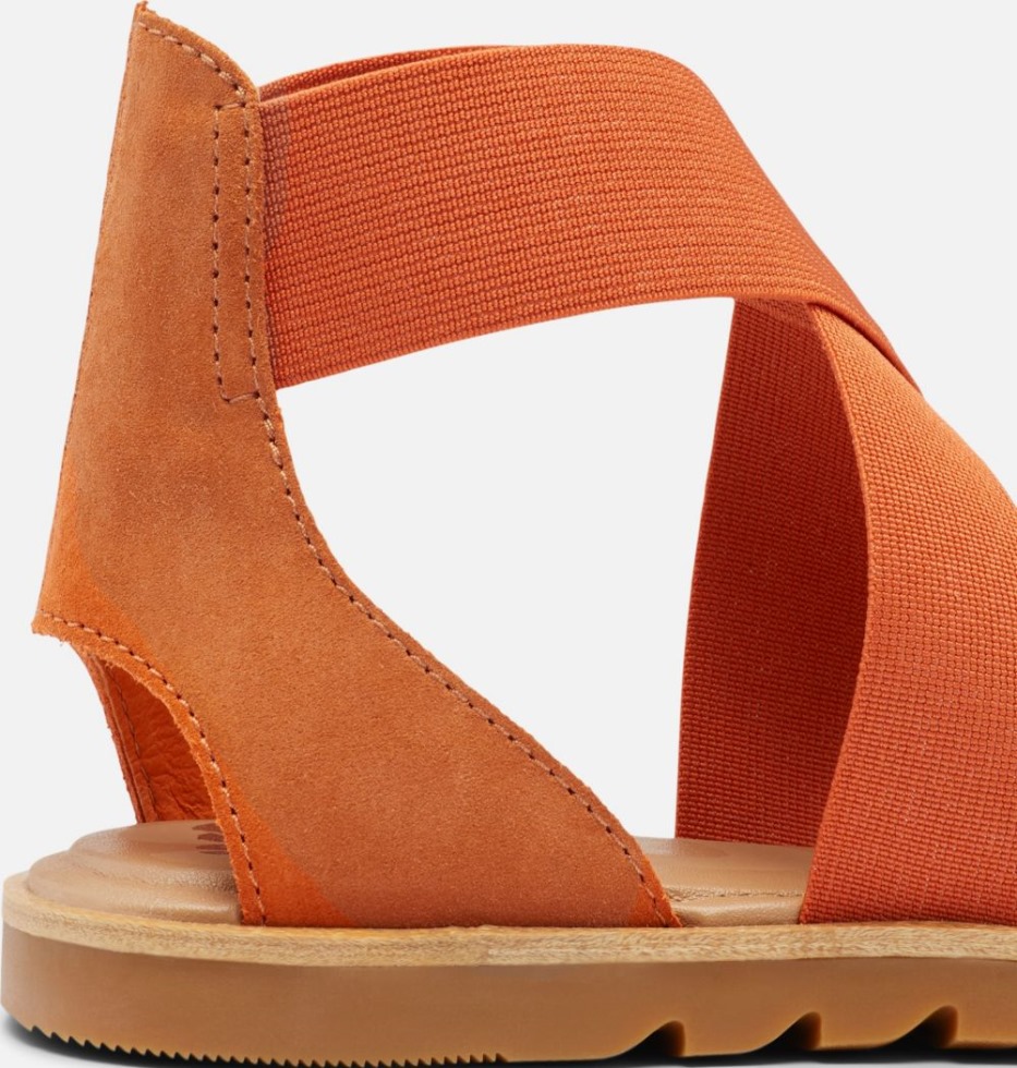 Sorel Switzerland Damen Ella Ii Flache Sandale Desert Sun-chalk