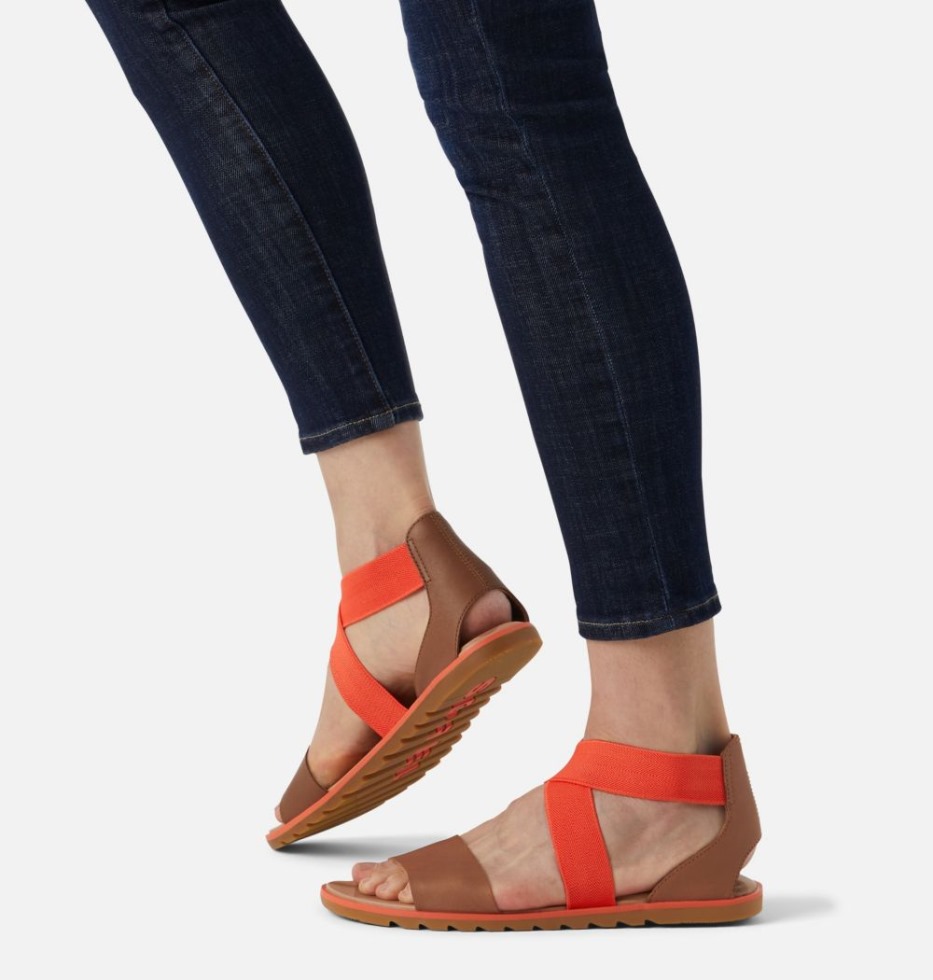 Sorel Switzerland Damen Ella Ii Sandale Signalrot