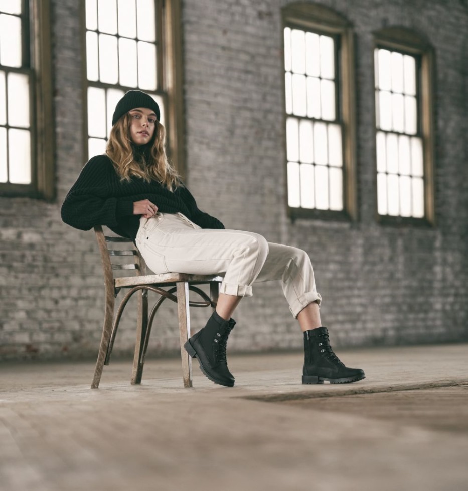 Sorel Switzerland Damen Emelie Ii Spitzenstiefelette Schwarz-schwarz