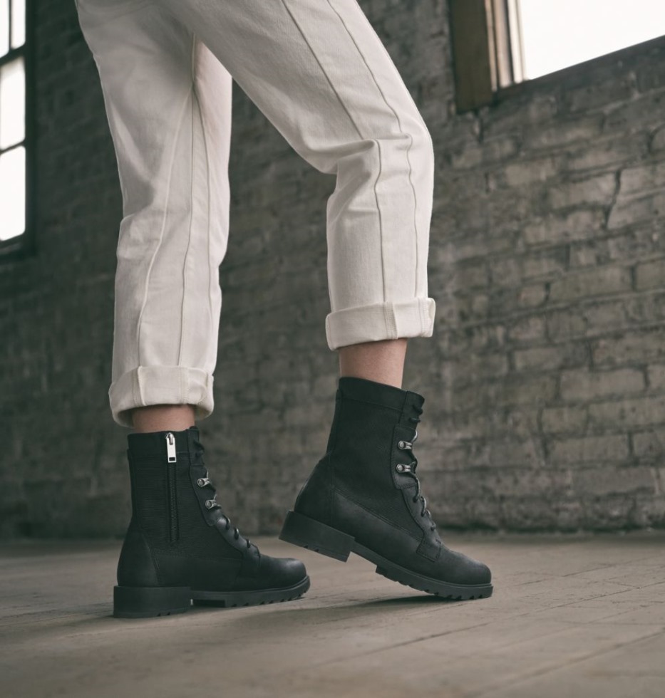 Sorel Switzerland Damen Emelie Ii Spitzenstiefelette Schwarz-schwarz