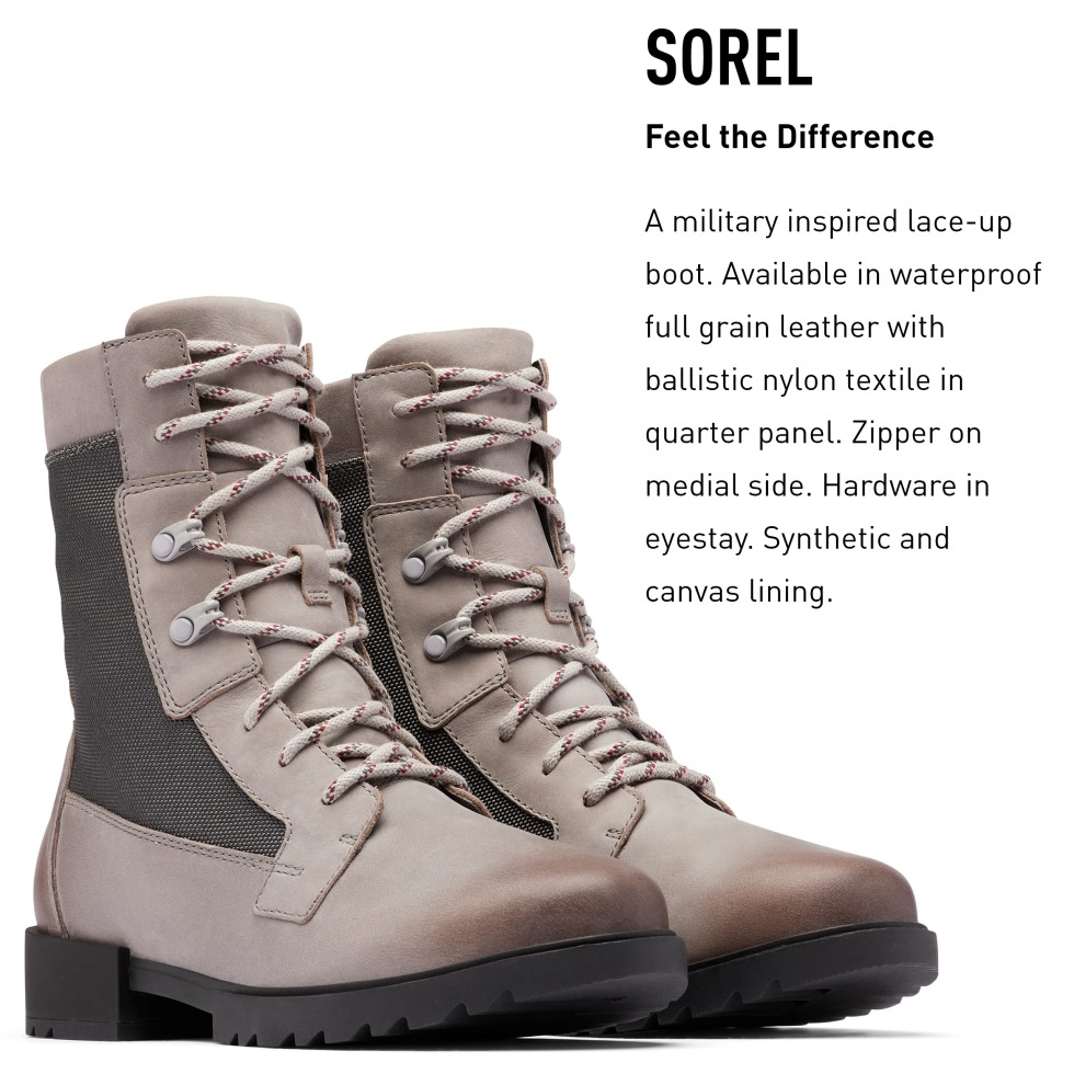 Sorel Switzerland Emelie Lace Boot Dark Moosschwarz Für Damen