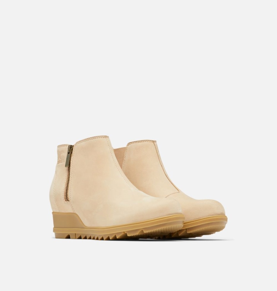 Sorel Switzerland Damen Evie Zip Wedge Bootie Canoe-Laurel Leaf