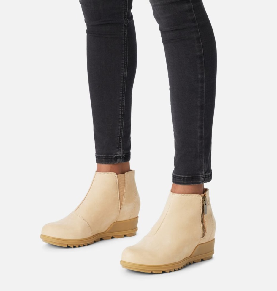 Sorel Switzerland Damen Evie Zip Wedge Bootie Canoe-Laurel Leaf