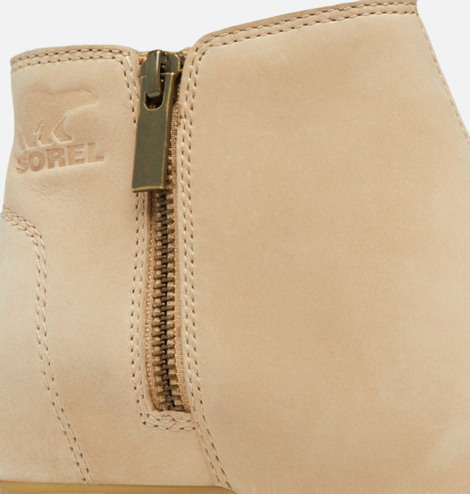 Sorel Switzerland Damen Evie Zip Wedge Bootie Canoe-Laurel Leaf