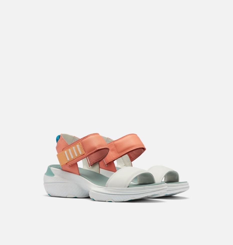 Sorel Switzerland Damen Explorer Blitz Stride Sandale Paradiso Peach-sea Salt