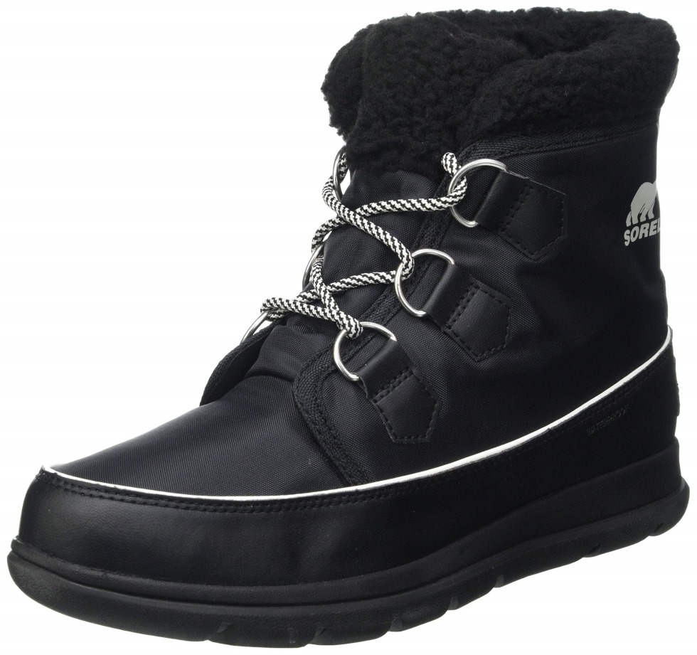 Sorel Switzerland Damen Explorer Carnival Snow Boot Black Sea Salt