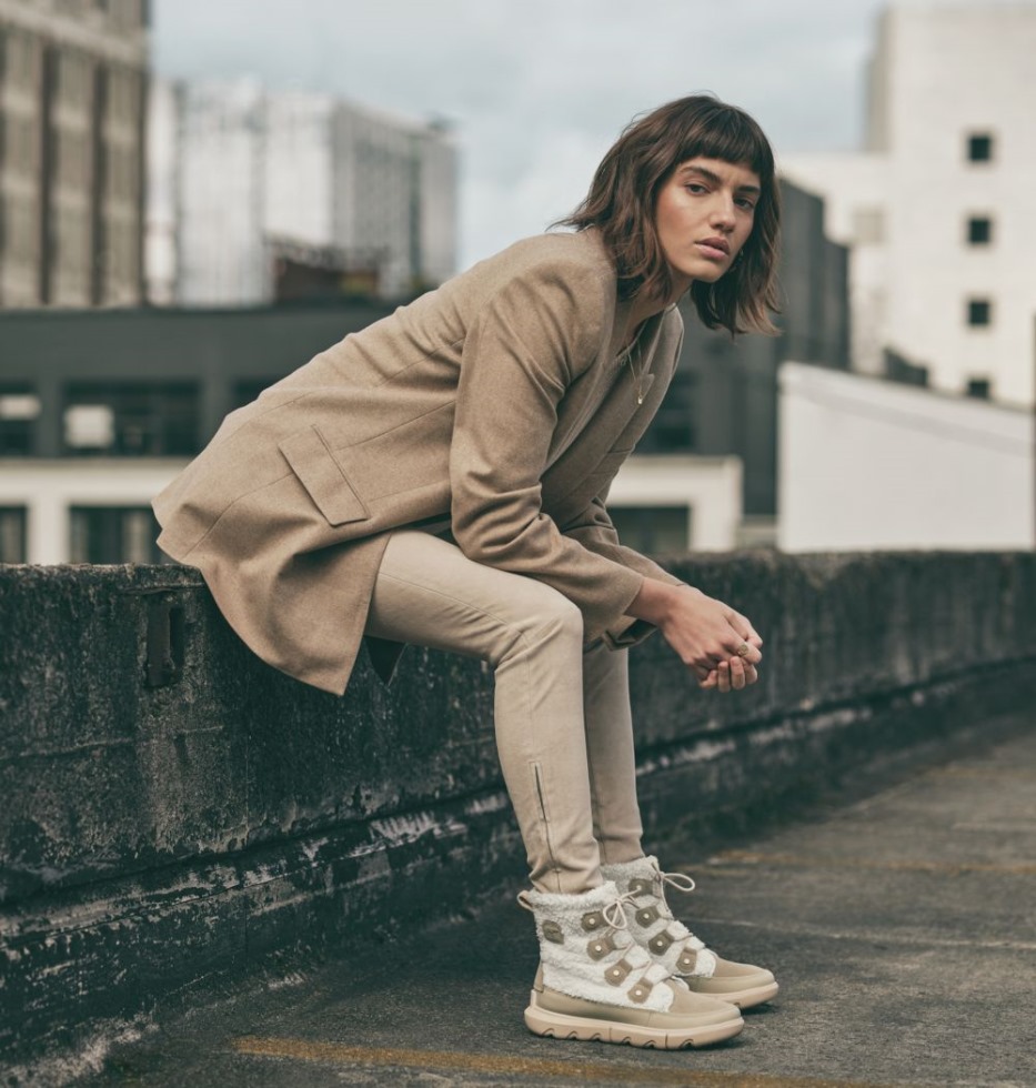 Sorel Switzerland Damen Explorer Ii Joan Cosy Boot Old Fossil-sea Salt