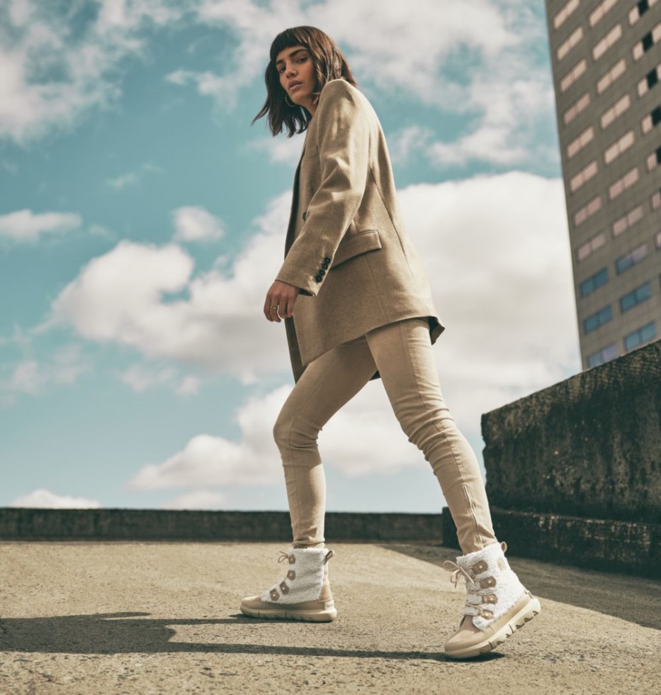 Sorel Switzerland Damen Explorer Ii Joan Cosy Boot Old Fossil-sea Salt