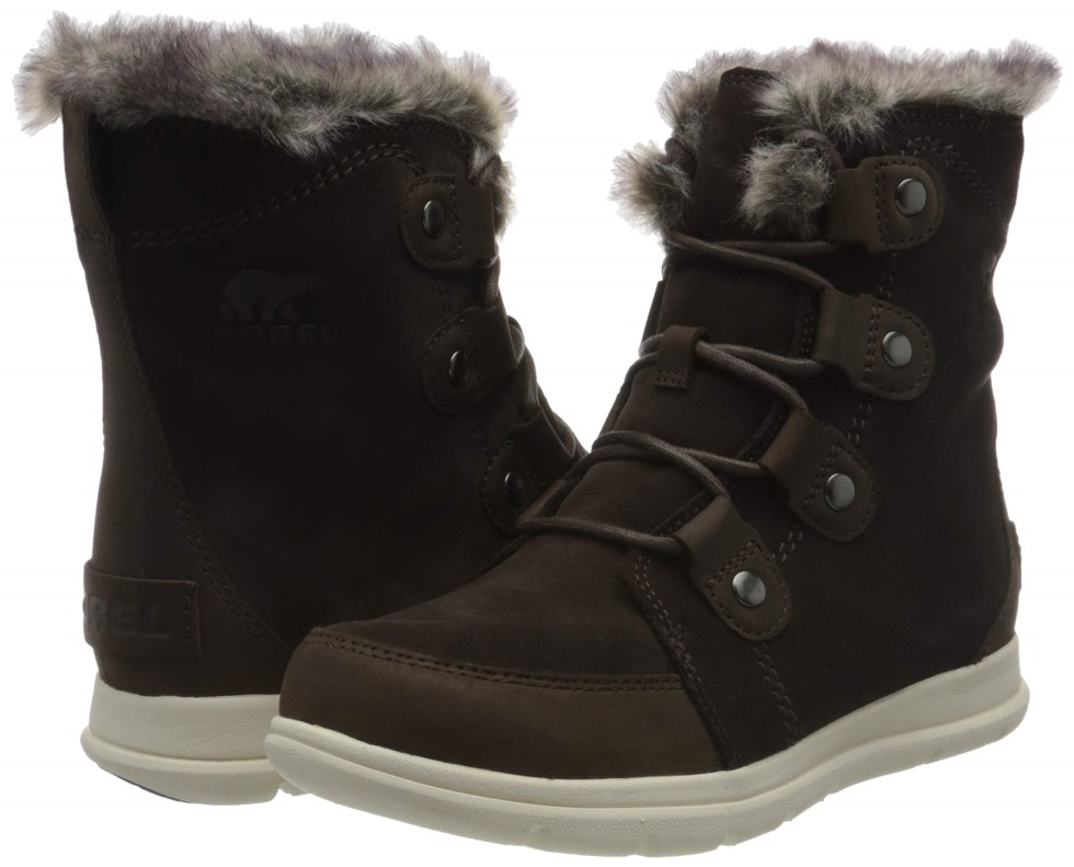Sorel Switzerland Damen Explorer Joan Winterstiefel Für Damen Geschwärzt Braun