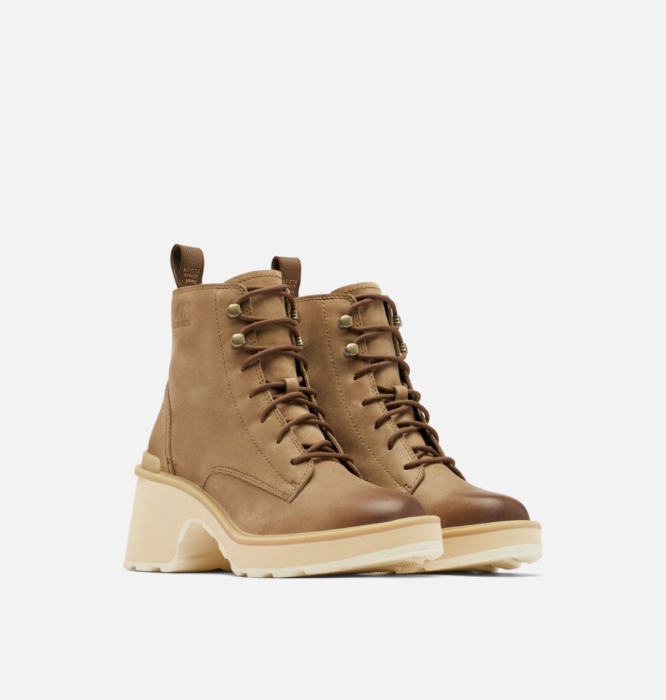 Sorel Switzerland Damenstiefeletten Mit Absatz Und Schnürung Umbra-keramik