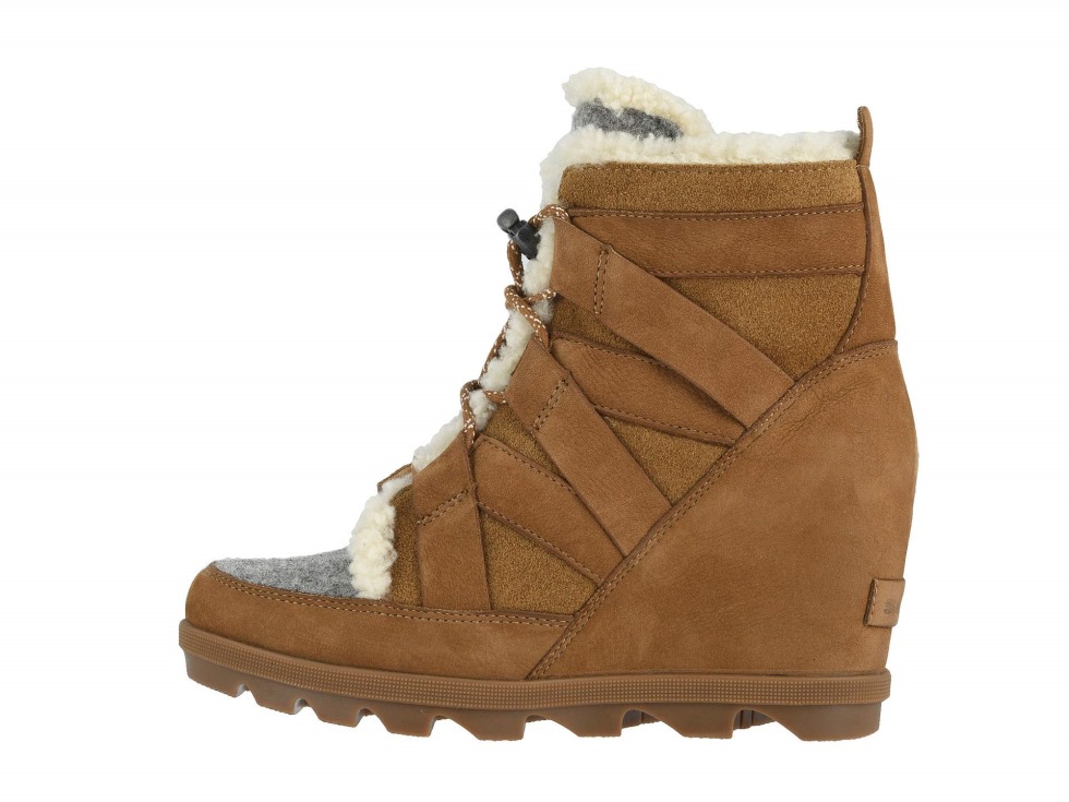 Sorel Switzerland Damen Joan Of Arctic Wedge Ii Gemütlicher Wanderschuh Camel Brown