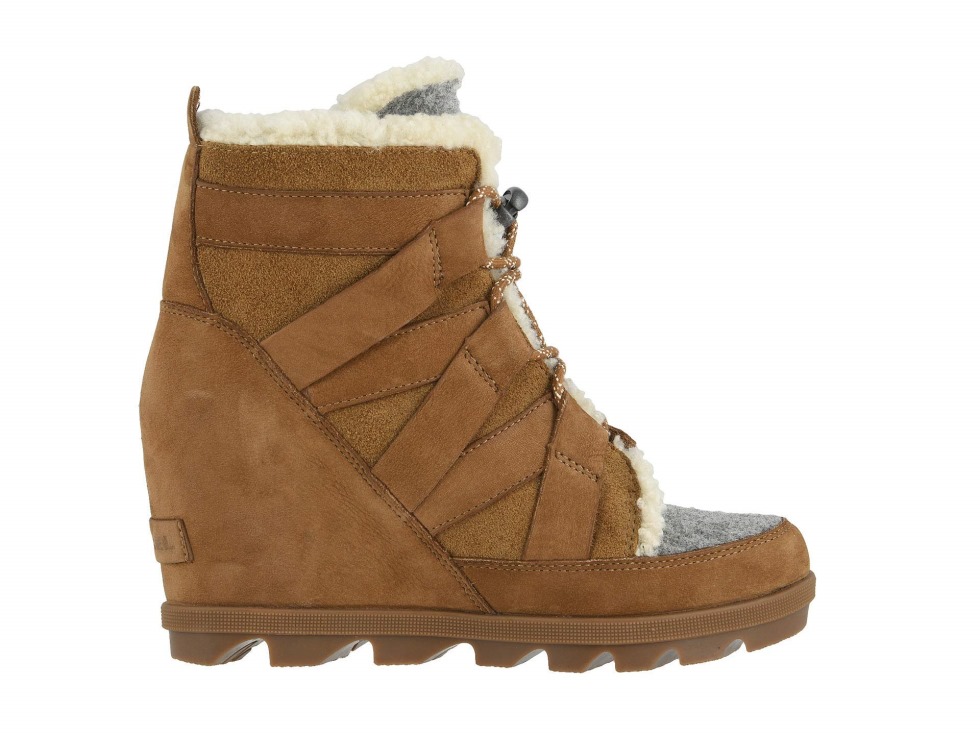 Sorel Switzerland Damen Joan Of Arctic Wedge Ii Gemütlicher Wanderschuh Camel Brown