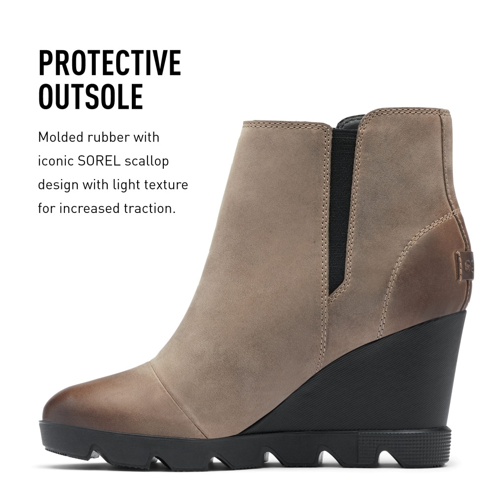 Sorel Switzerland Joan Uptown Zip Bootie Omega Taupe-chalk Für Damen